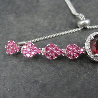 Genuine Ruby Bolo Bracelet Altered Adjustable