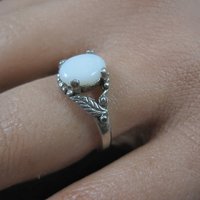 Vintage Sterling Opal Ring NOS Size 5.5
