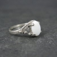 Vintage Sterling Opal Ring NOS Size 5.5