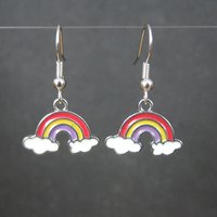 Simple Rainbow Dangle Earrings