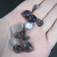 Vintage Polished Amethyst Beads 50 Grams 5-15mm 1970s