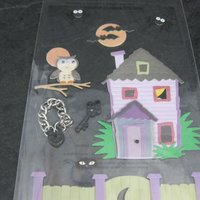 Jolees Scrapbooking Dimensional Lock and Key Haunted House Stickers Discontinued
