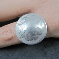 Vintage Sterling Indian Head Buffalo Nickel Ring Size 4.5