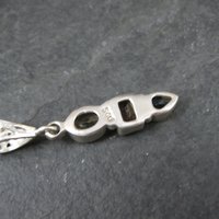 Estate Sterling Citrine Garnet Topaz Pendant