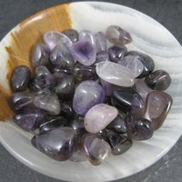 Vintage Polished Amethyst Beads 50 Grams 5-15mm 1970s