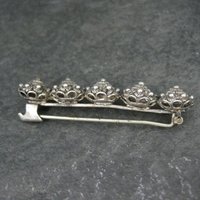Vintage Sterling Cannetille Brooch