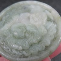 Vintage Nephrite Jade Buddha Pendant