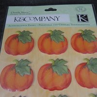 K & Company Pumpkin Scrapbooking Stickers Discontinued