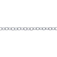 Italian Sterling Lobster Claw Cable Chain Necklace 16" 18" 20"