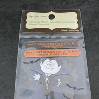 Dimensional Halloween Vampire Stickers Recollections Scrapbooking