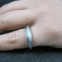Vintage 4mm Sterling Tribal Band Ring Size 6
