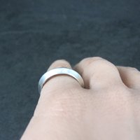 Vintage 4mm Sterling Tribal Band Ring Size 6