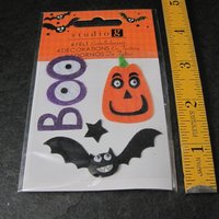 Studio G Felt Boo Bat Pumpkin Halloween Stickers Discontinued
