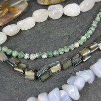 Lot of Vintage Gemstone Beads Destash 122 Grams