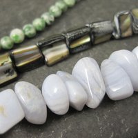 Lot of Vintage Gemstone Beads Destash 122 Grams
