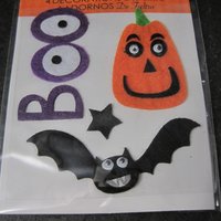 Studio G Felt Boo Bat Pumpkin Halloween Stickers Discontinued