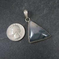 Vintage Sterling Moss Agate Pendant