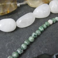 Lot of Vintage Gemstone Beads Destash 122 Grams