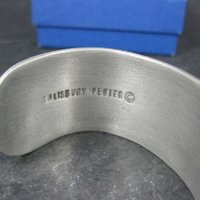 February Flower Birthday Cuff Bracelet Salisbury Pewter 6.5 Inches