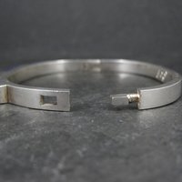 Sodalite Bangle Bracelet Vintage Sterling Mexican Silver
