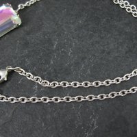 Arora Borealis Statement Necklace Estate Sterling Silver 25 Inches