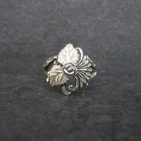 Vintage Black Hills Silver Rose Ring Sizes 4 and 5 Available