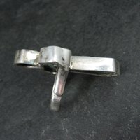 Huge Vintage Pixie Turquoise Cross Ring Size 7.5