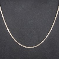 Vintage Italian Sterling Necklace Chain 19.5 Inches
