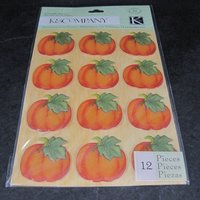K & Company Pumpkin Scrapbooking Stickers Discontinued