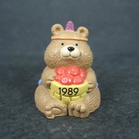 1989 Hallmark Thanksgiving Bear Merry Miniature NOS