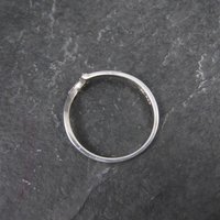 Dainty Wave Ring Vintage Italian Sterling Silver New Old Stock Size 6