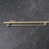 Estate Krementz 14K Faux Diamond Bar Brooch
