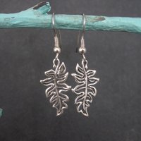 Sterling Leaf Earrings