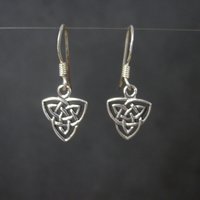 Dainty Sterling Celtic Earrings