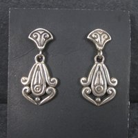 Vintage Sterling Victorian Style Earrings