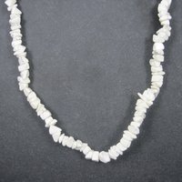 Vintage Howlite Nugget Bead Necklace 30 Inches