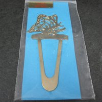 Vintage 14K Gold Plated Butterfly Bookmark