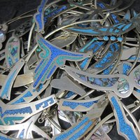 Vintage Alpaca Inlay Necklace Job Lot