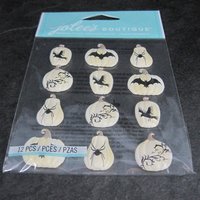 Jolees Dimensional White Pumpkin Halloween Stickers Discontinued
