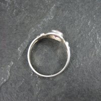 Dainty Pink Cubic Zirconia Ring Size 7 Sterling Silver