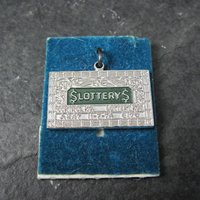 Vintage Sterling Lottery Charm Pendant New Old Stock