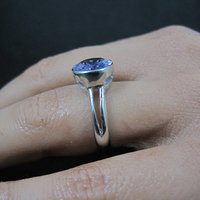Vintage Amethyst Ring Size 6 Sterling Silver Estate Jewelry