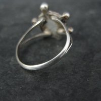 Turquoise Turtle Ring Size 5.5 Southwestern Vintage Sterling Silver