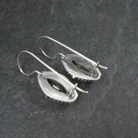 Sterling Silver Peridot Earrings Latch Backs