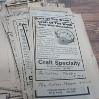 Huge Lot Craft of the Week Patterns 1978-1988