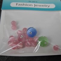 Pastel Fiber Optic Crystal Beads 8mm 4mm Pure Allure