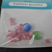 Pastel Fiber Optic Crystal Beads 8mm 4mm Pure Allure