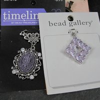 Lot of 14 Pendants Lockets Charms for Jewelry Making Bead Treasures Bead Gallery All New Old Stock