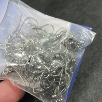 Gun Metal Earwires Blue Moon Beads 56 Pieces 28 Pair Ear Wires