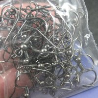 Gun Metal Earwires Blue Moon Beads 56 Pieces 28 Pair Ear Wires